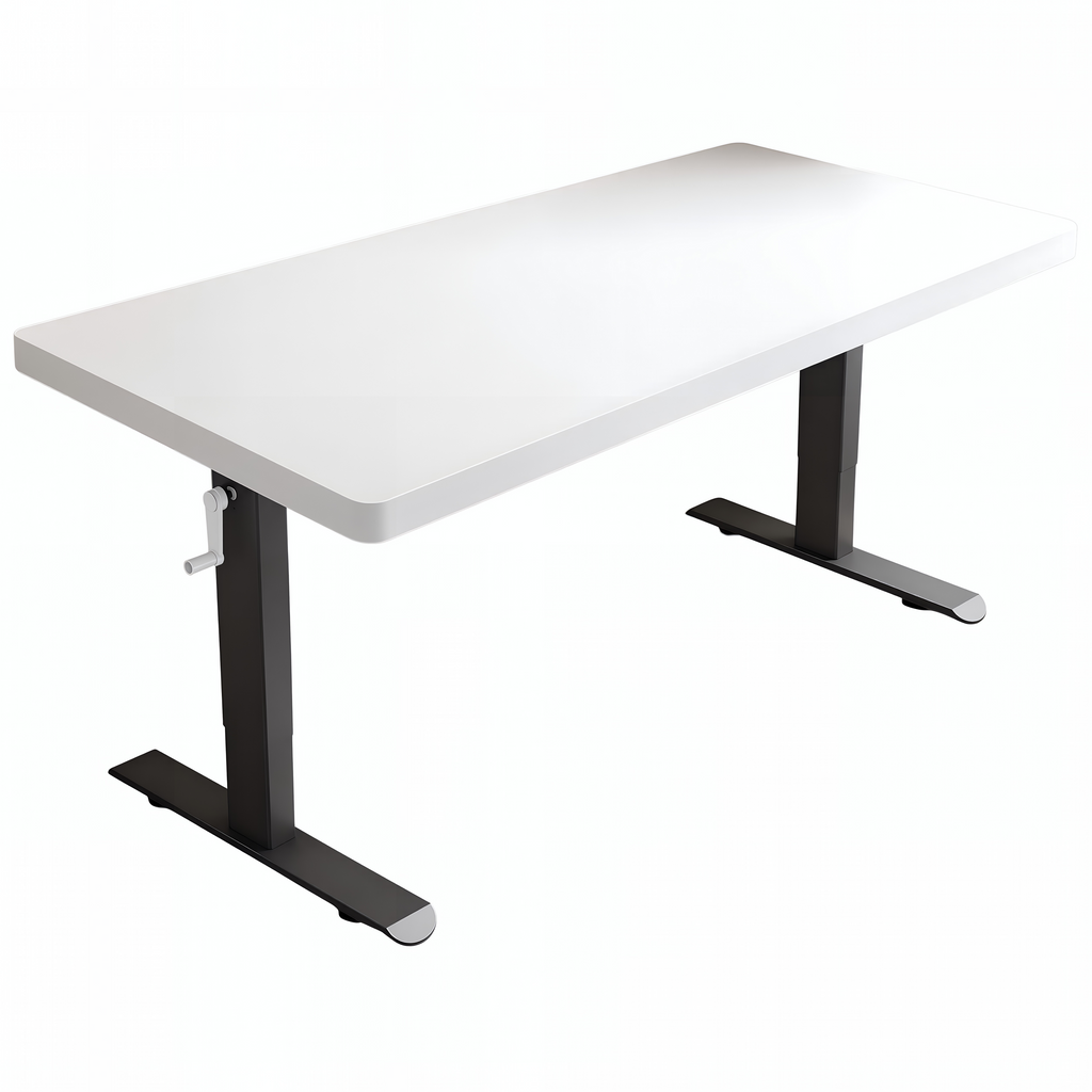 Adjustable Workstation Desk with Rounded Edges