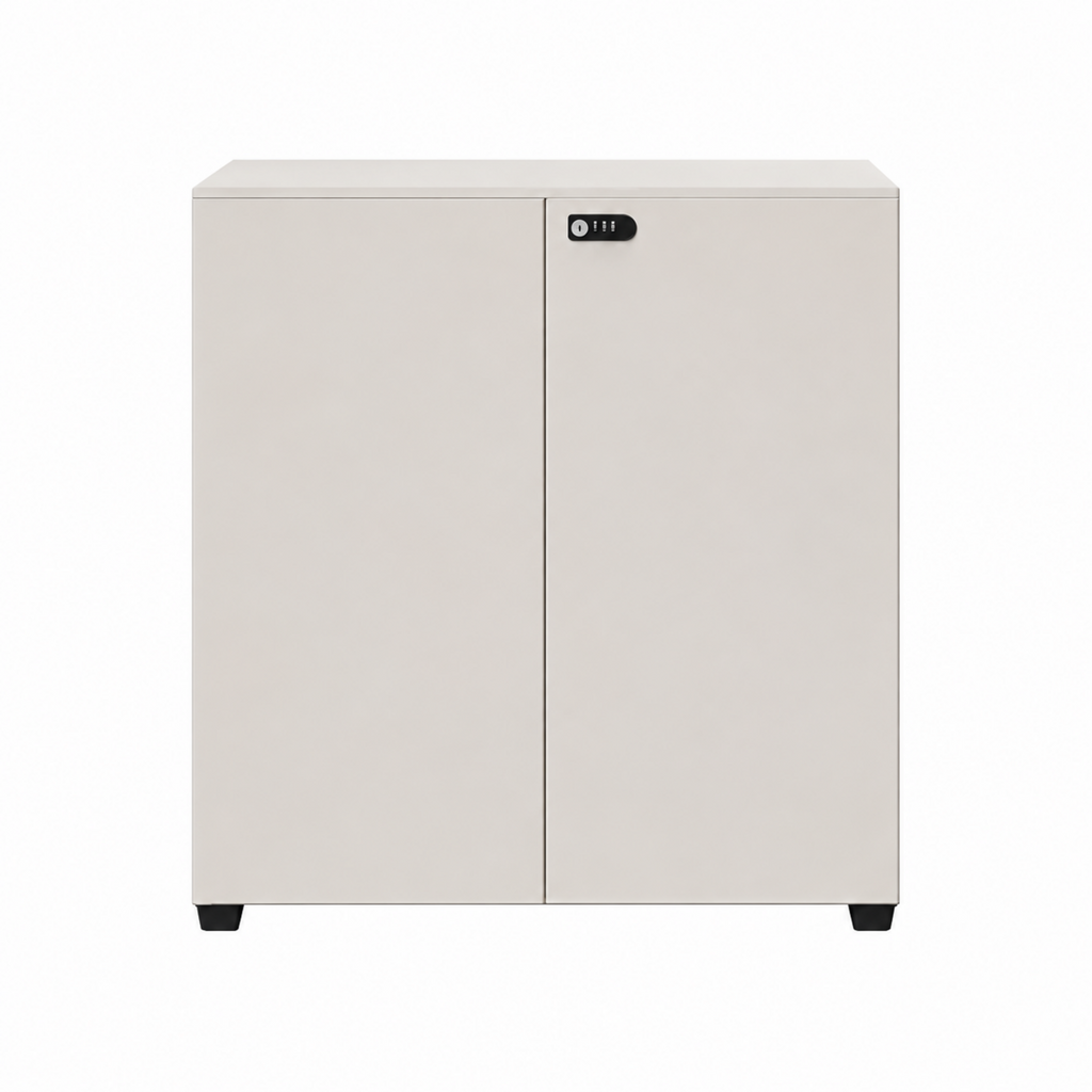 Contemporary Modular Office Storage Cabinet with Secure Custom Option