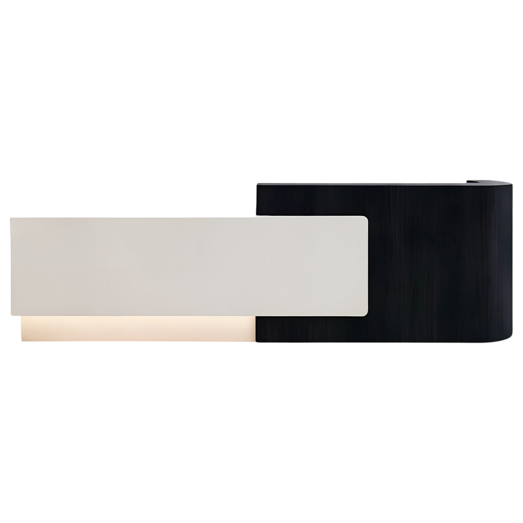 Contemporary Reception Counter with Curved Ends