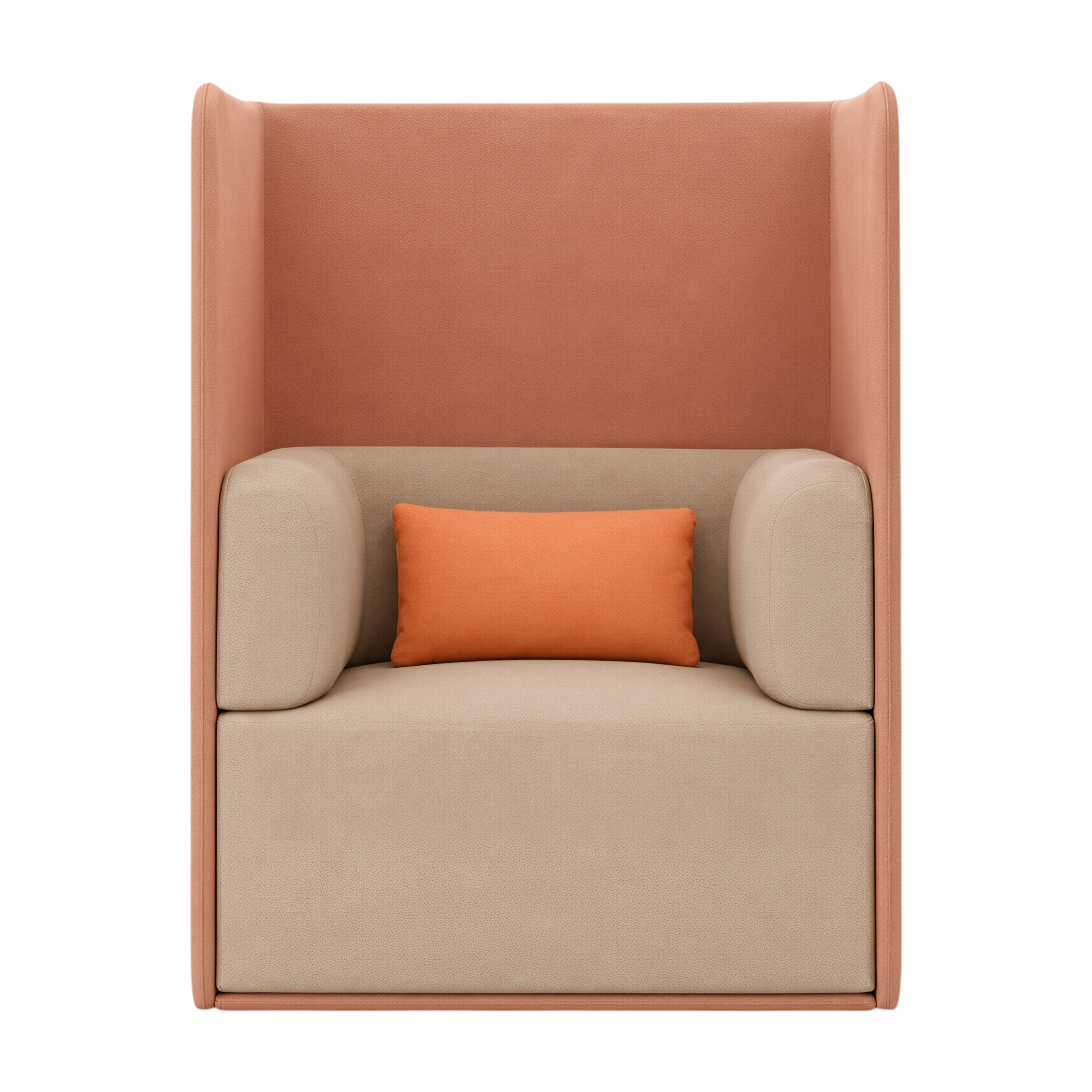 Modern Privacy Lounge Sofa with Side Table