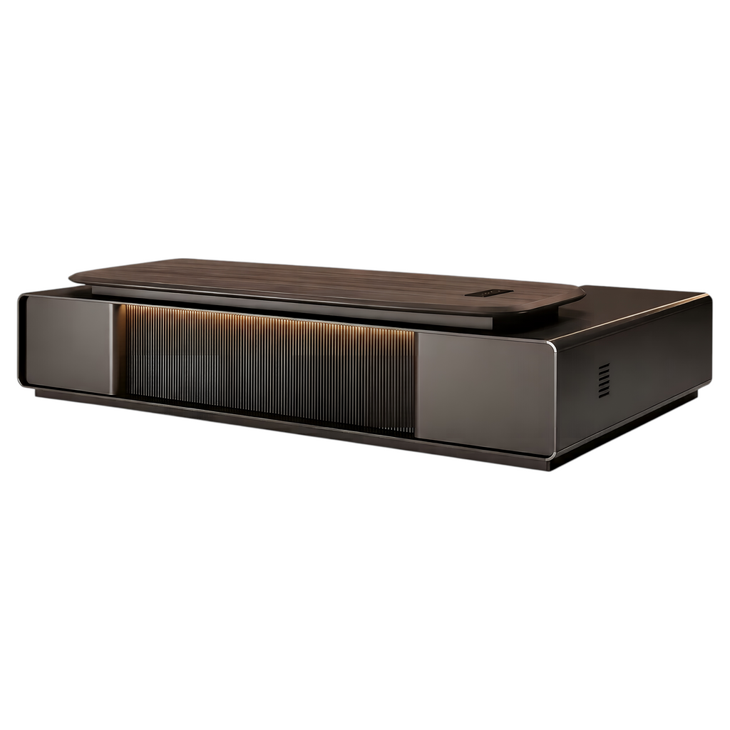 Premium Executive Desk with Slatted Front