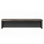 Luxury Executive Office Desk with LED Feature Panel and Integrated Power Hub
