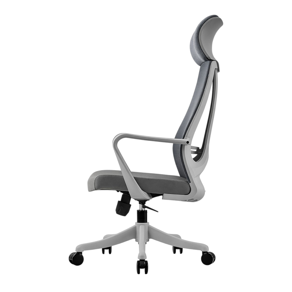 Ergonomic High Back Mesh Office Chair with Contoured Headrest and Durable Nylon Base