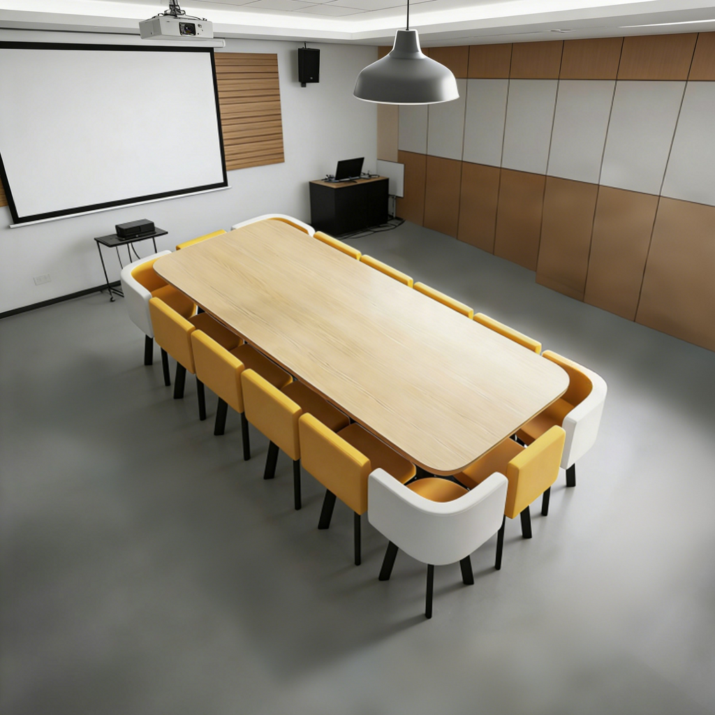 Clean-Look Boardroom Table for Modern Offices