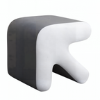 Contemporary Geometric Lounge Stool