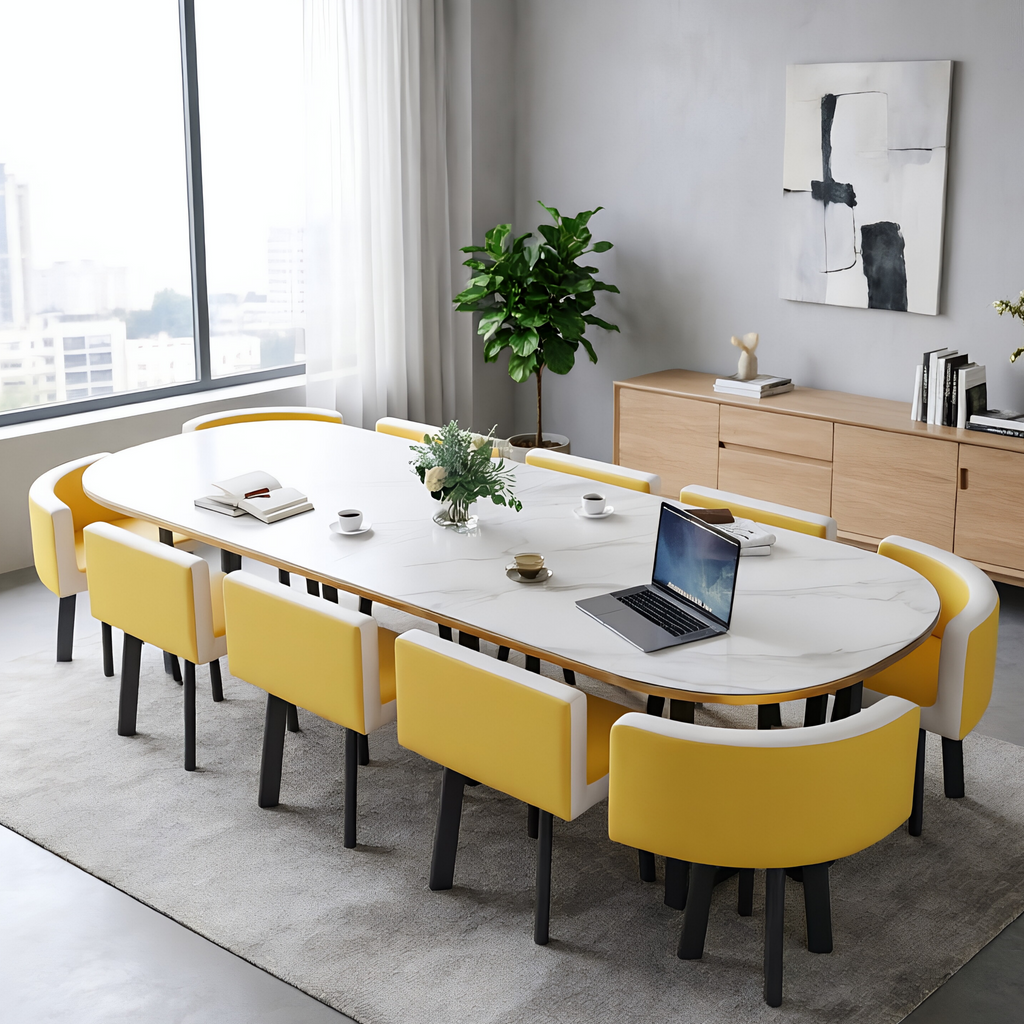 Premium Conference Table with Curved Ends