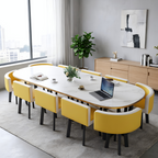 Premium Conference Table with Curved Ends