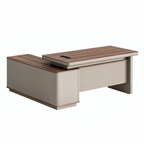 Designer Executive Desk with Rounded Edge Detail