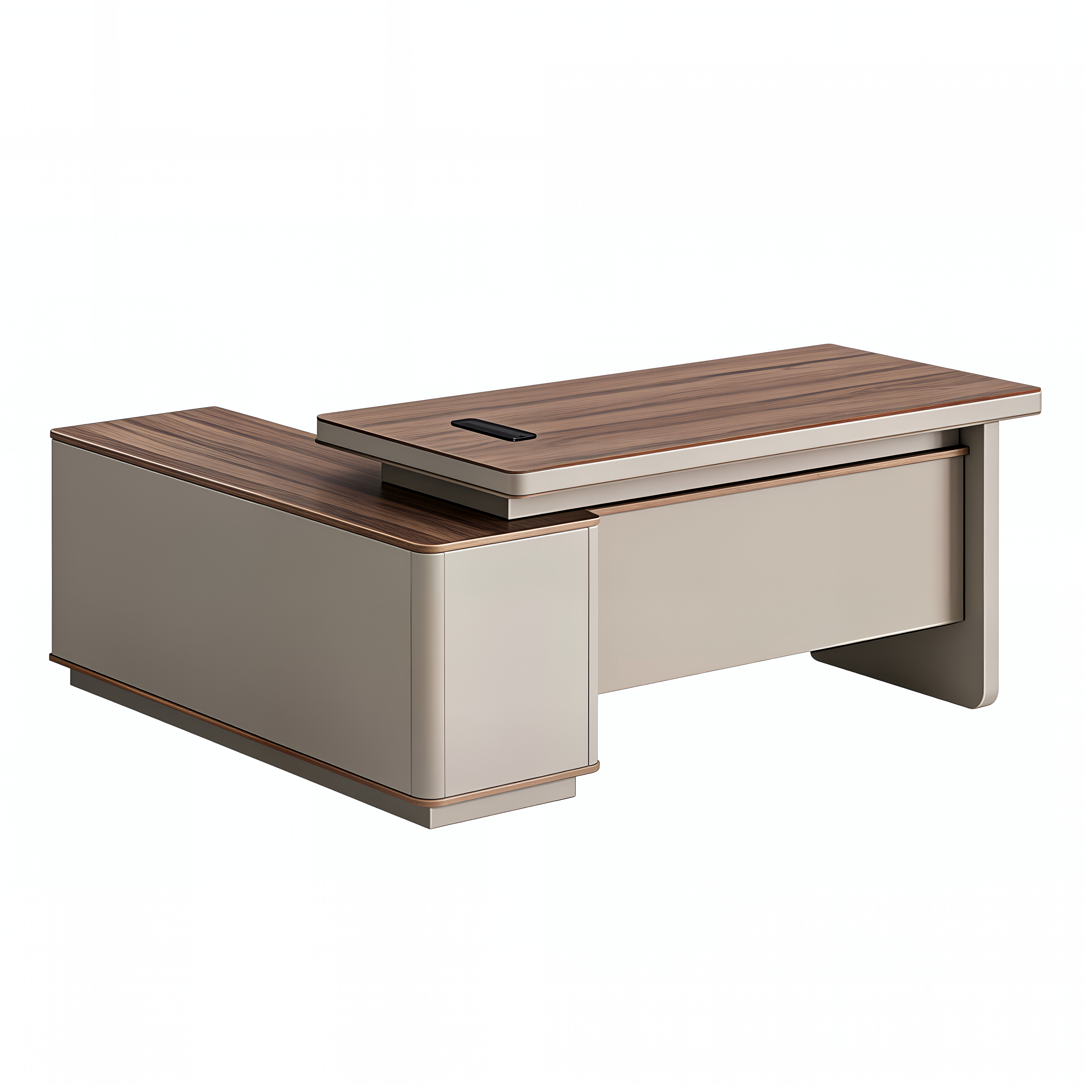 Designer Executive Desk with Rounded Edge Detail