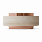 Curved Reception Counter with Custom Branding and Integrated Storage