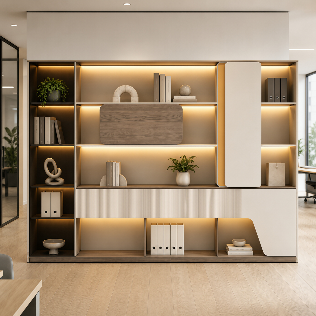 LED Storage Wall for Professional Offices