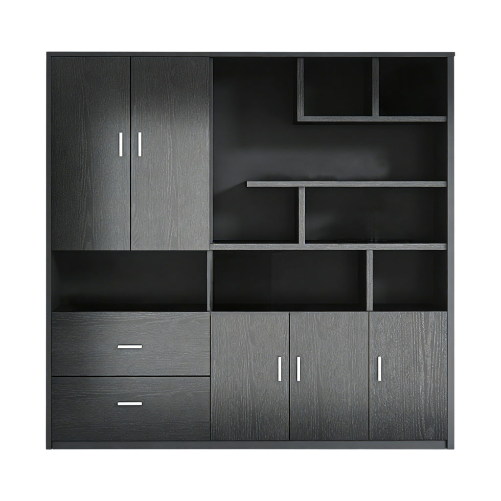 Executive Bookcase Cabinet with File Storage