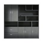 Executive Bookcase Cabinet with File Storage