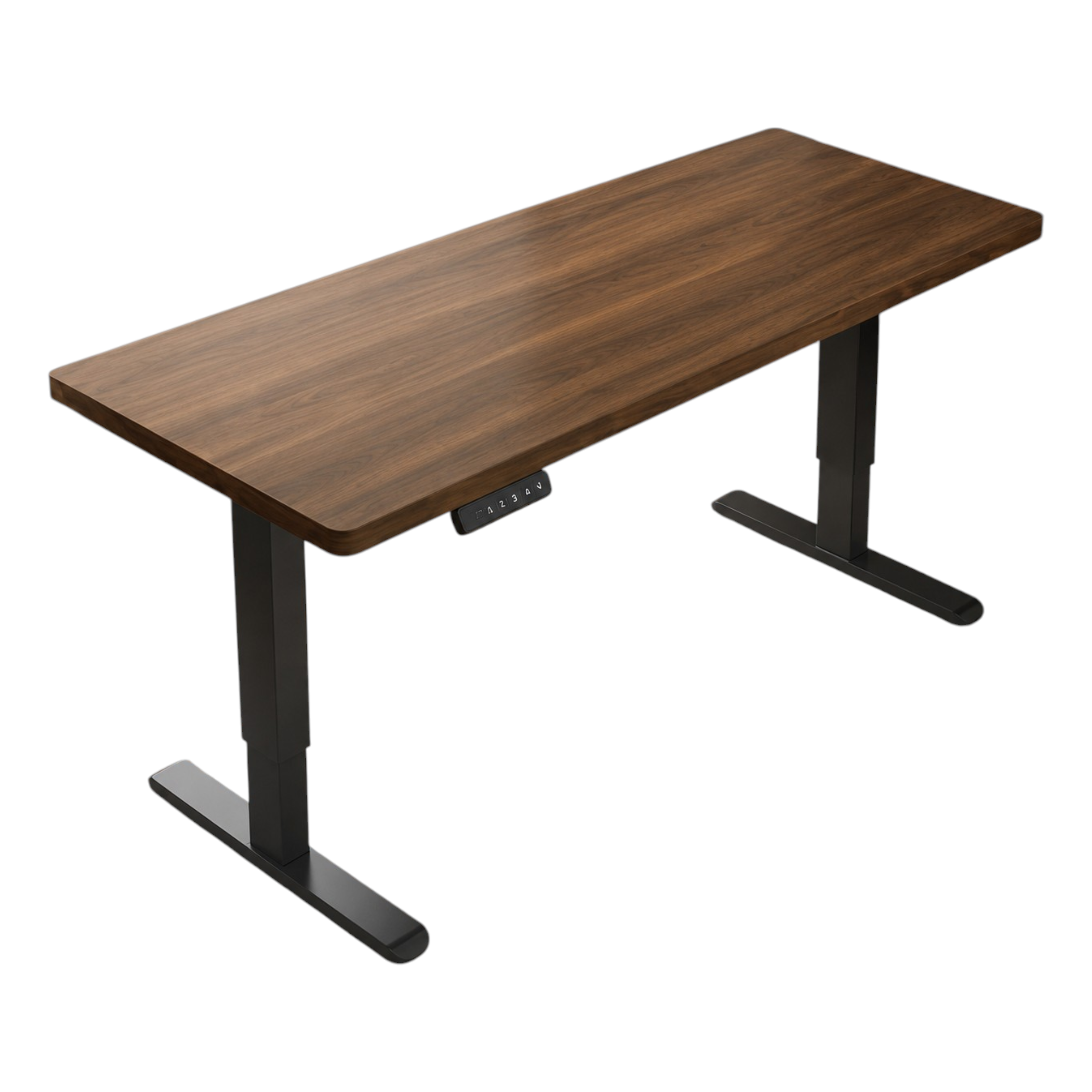 Adjustable Workstation Desk with Rounded Edges