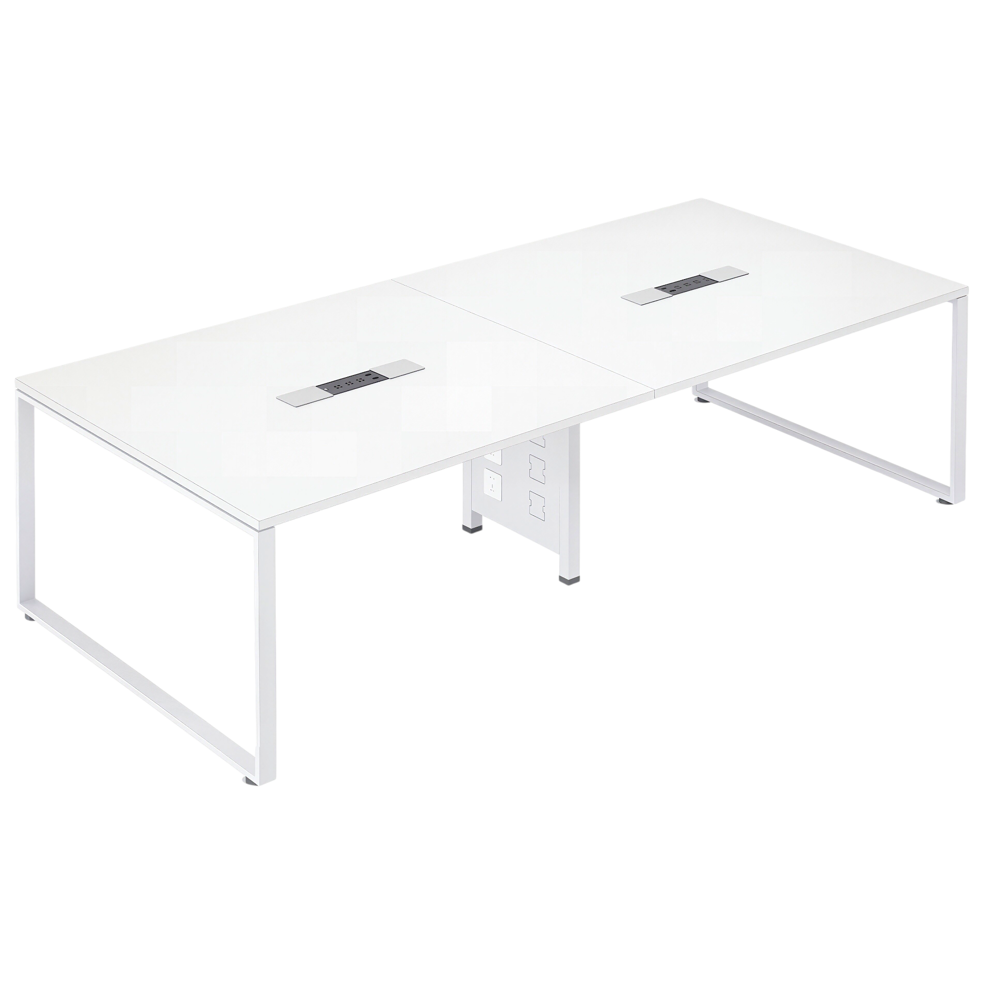 Modular Boardroom Table with Integrated Power