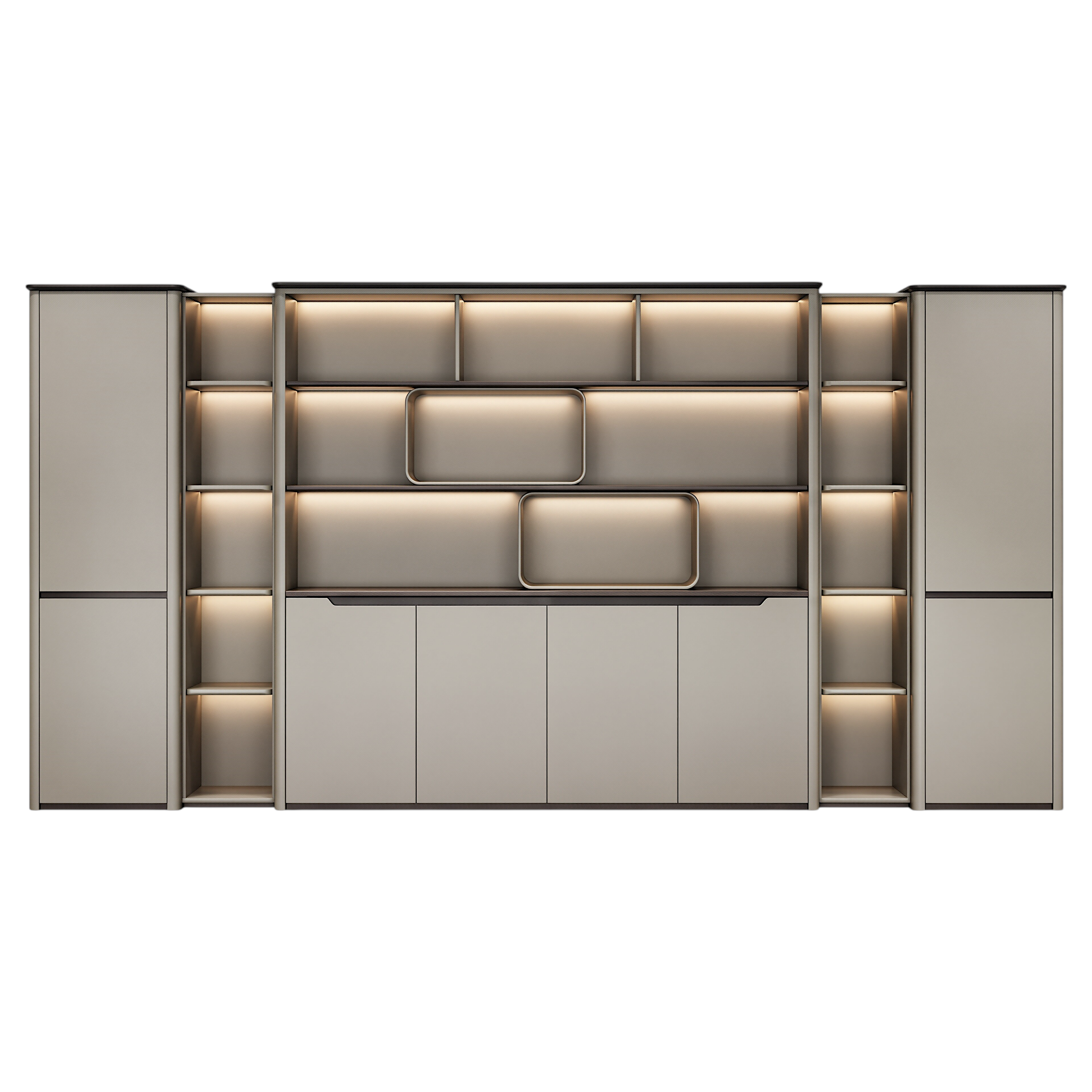 Prestige Illuminated Office Storage Wall