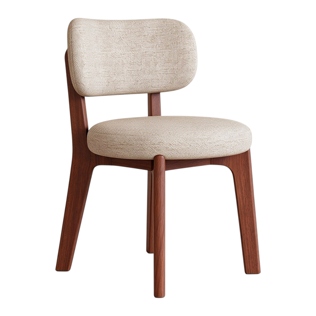 Modern Timber Dining Chair with Custom Upholstery Options
