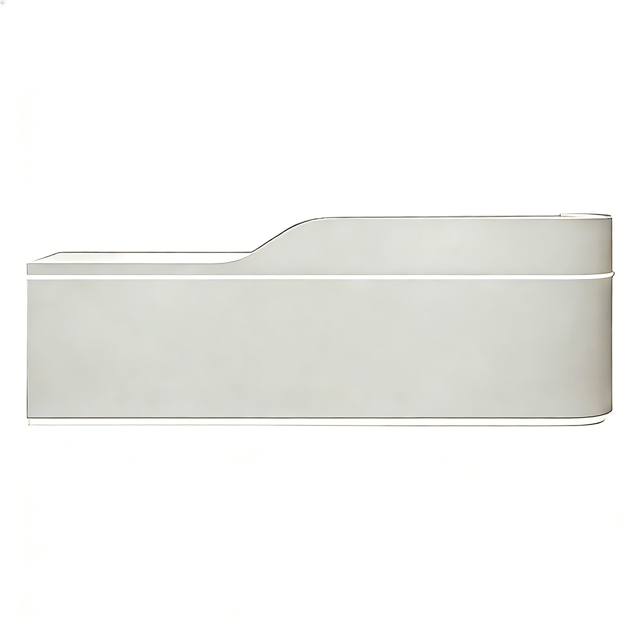 Sleek LED Reception Desk with Secure Storage for Modern Salon Spaces