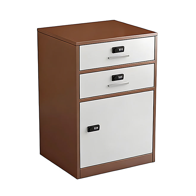 Slim Under Desk Lockable Office Storage Cabinet with Drawer