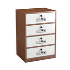Slim Under Desk Lockable Office Storage Cabinet with Drawer