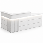 Modern Classic LED Reception Desk with Storage