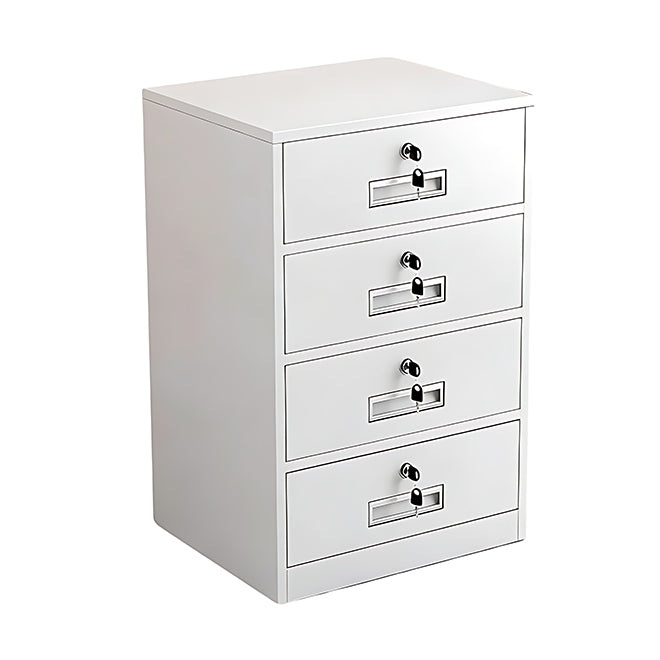 Slim Under Desk Lockable Office Storage Cabinet with Drawer