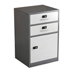 Slim Under Desk Lockable Office Storage Cabinet with Drawer