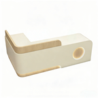 Minimalist Reception Counter With LED Base Light, Lockable Storage and Logo Feature