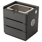 Smart Bedside Table with Wireless Charging and LED Light