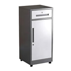 Slim Under Desk Lockable Office Storage Cabinet with Drawer