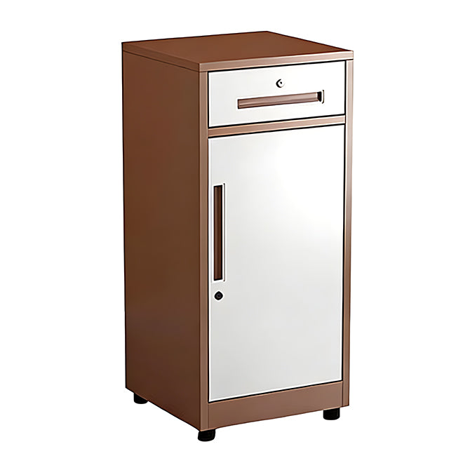 Slim Under Desk Lockable Office Storage Cabinet with Drawer