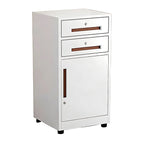 Slim Under Desk Lockable Office Storage Cabinet with Drawer