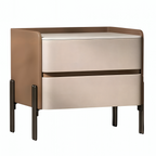 Luxury Bedside Table with Hidden Pull Design