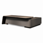 Executive Curve Desk with Integrated Storage Return