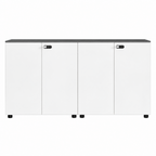 Contemporary Modular Office Storage Cabinet with Secure Custom Option