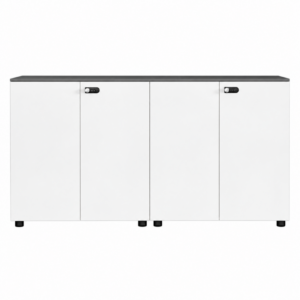 Contemporary Modular Office Storage Cabinet with Secure Custom Option