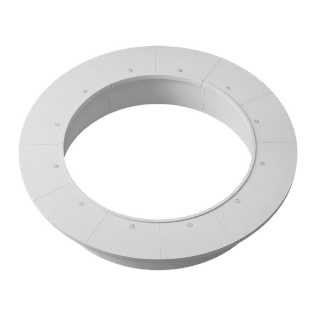 Modern Round Conference Table with Modular Arc Design for Collaborative Meeting Spaces