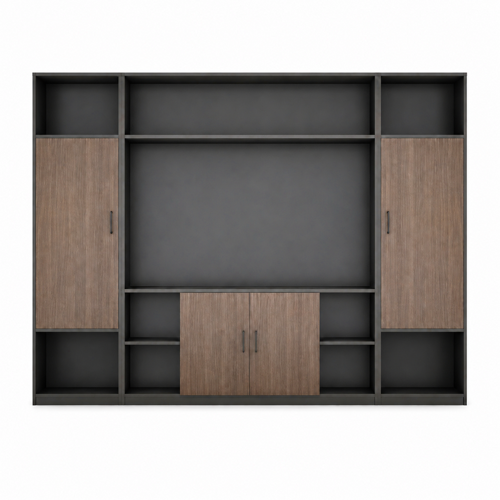 Executive Office Filing Cabinet with LED Display Shelving