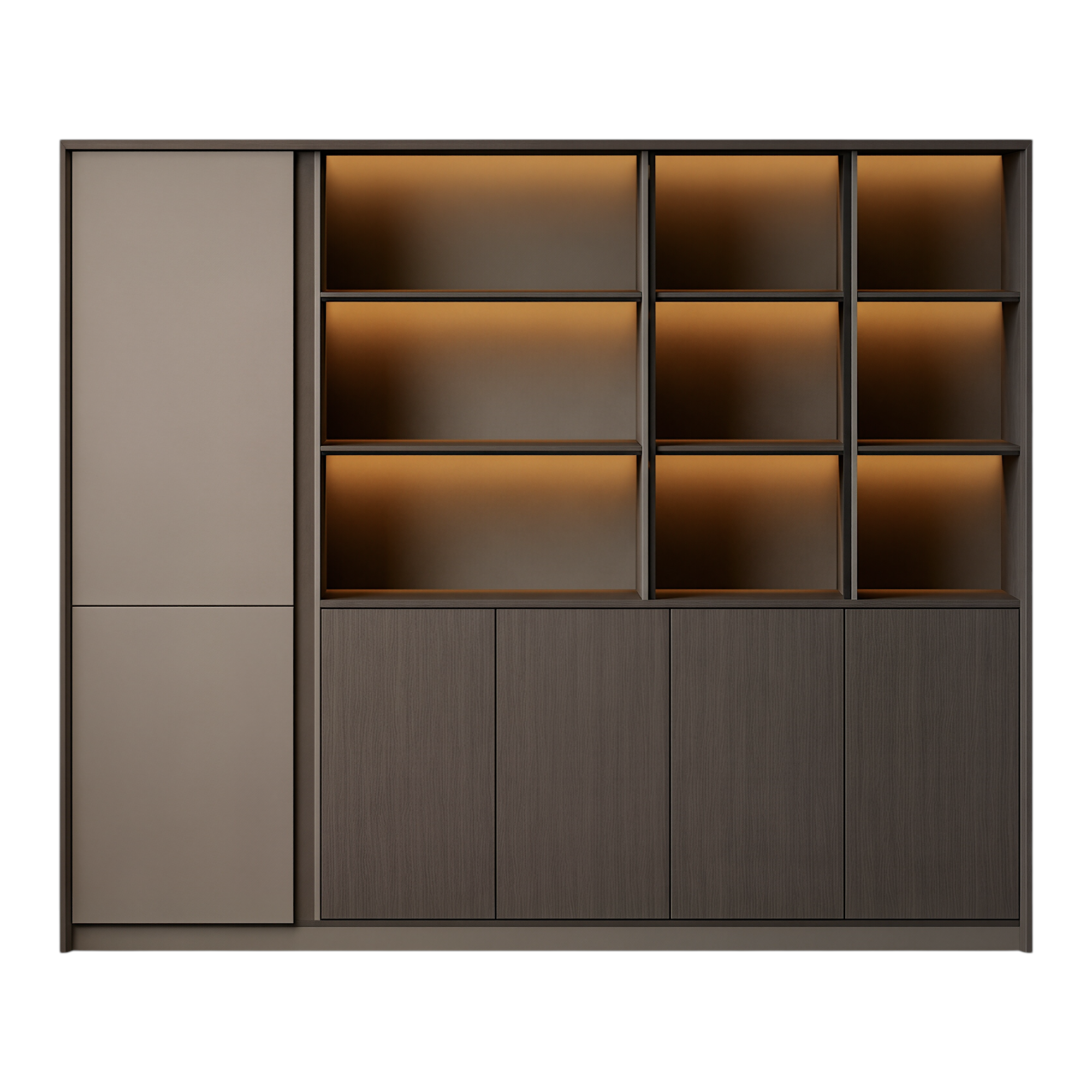 Integrated Executive Cabinet and Display System