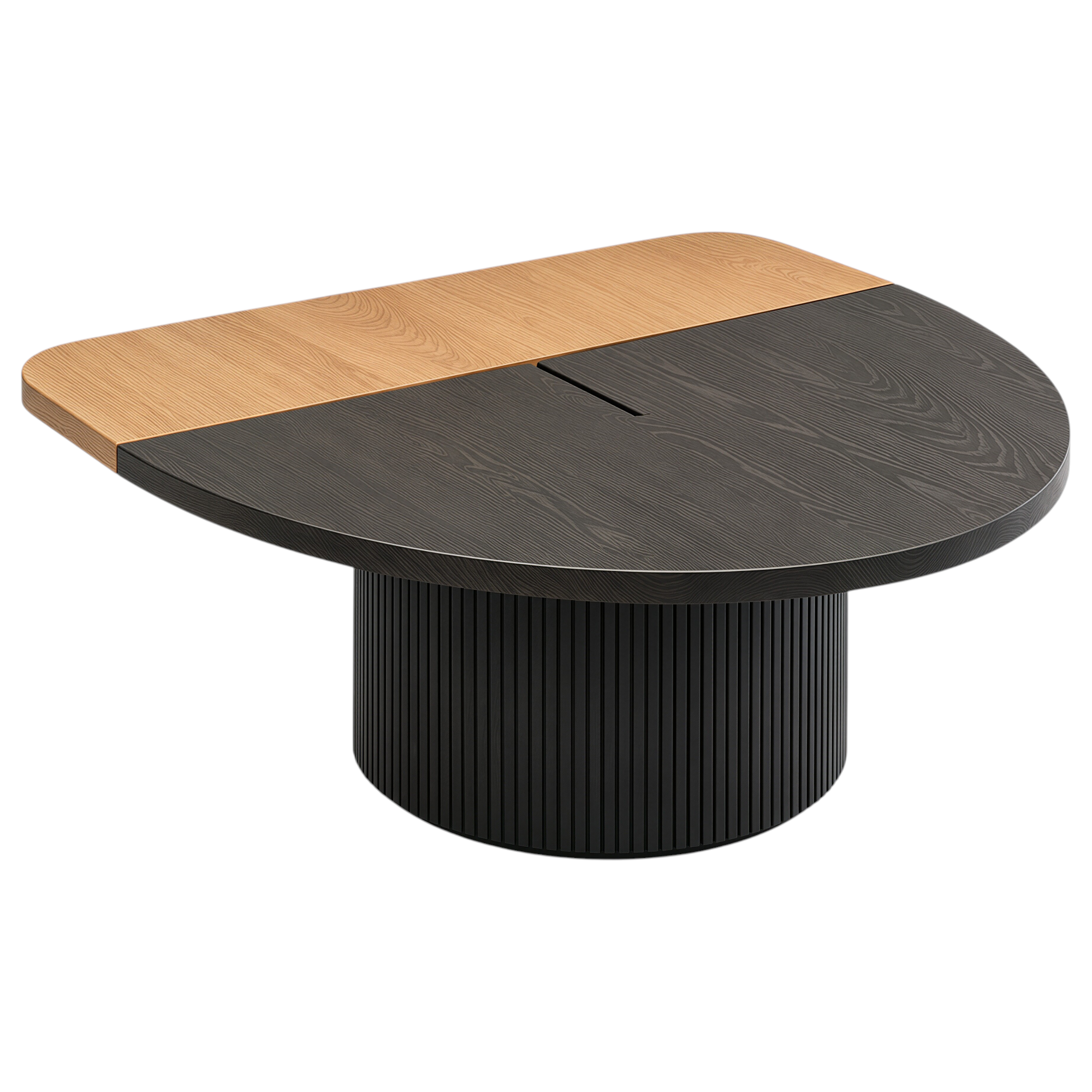 Semi-Oval Executive Timber Meeting Table