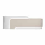 Modern Reception Desk with LED, Storage and Custom Logo