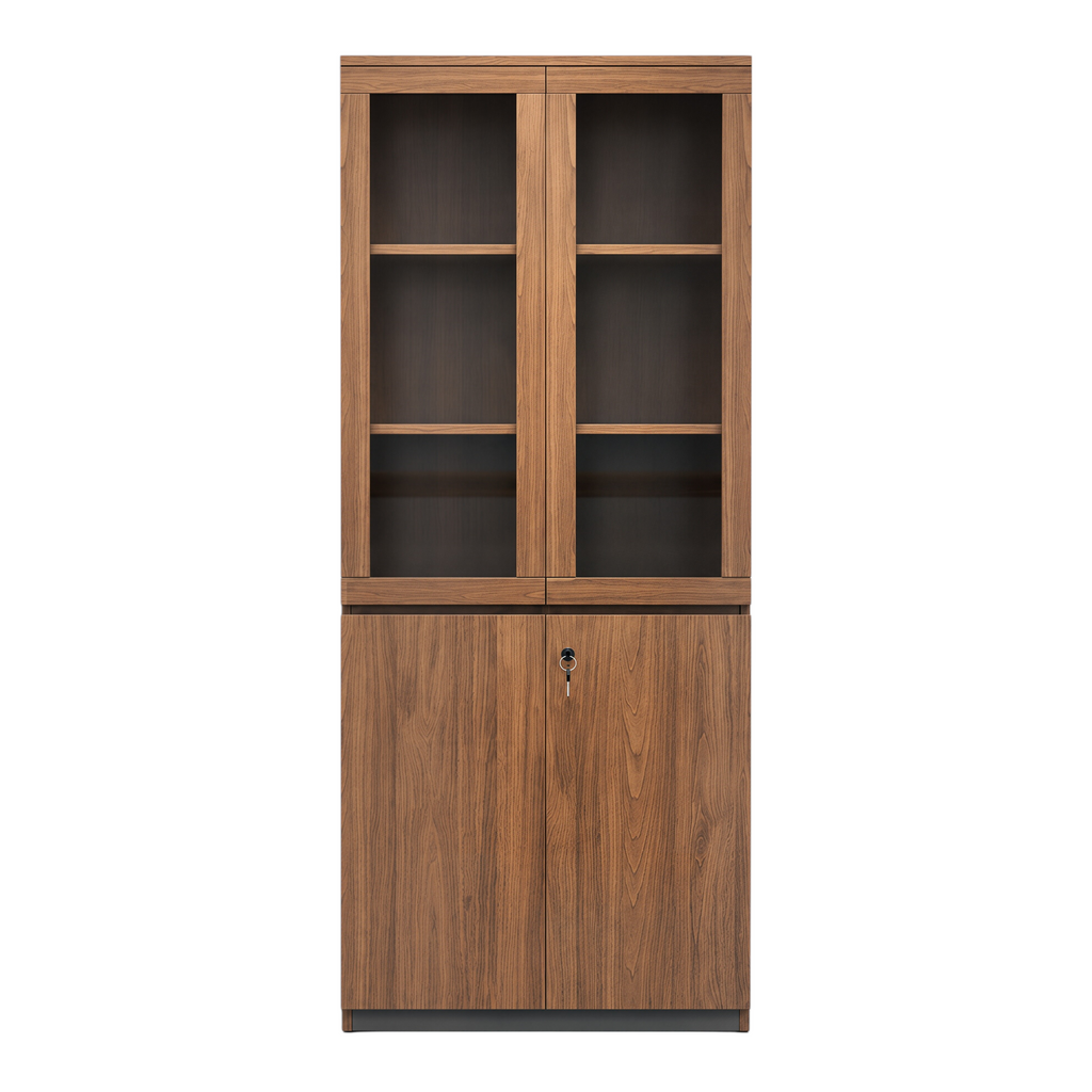 Classic Walnut Executive Display Cabinet