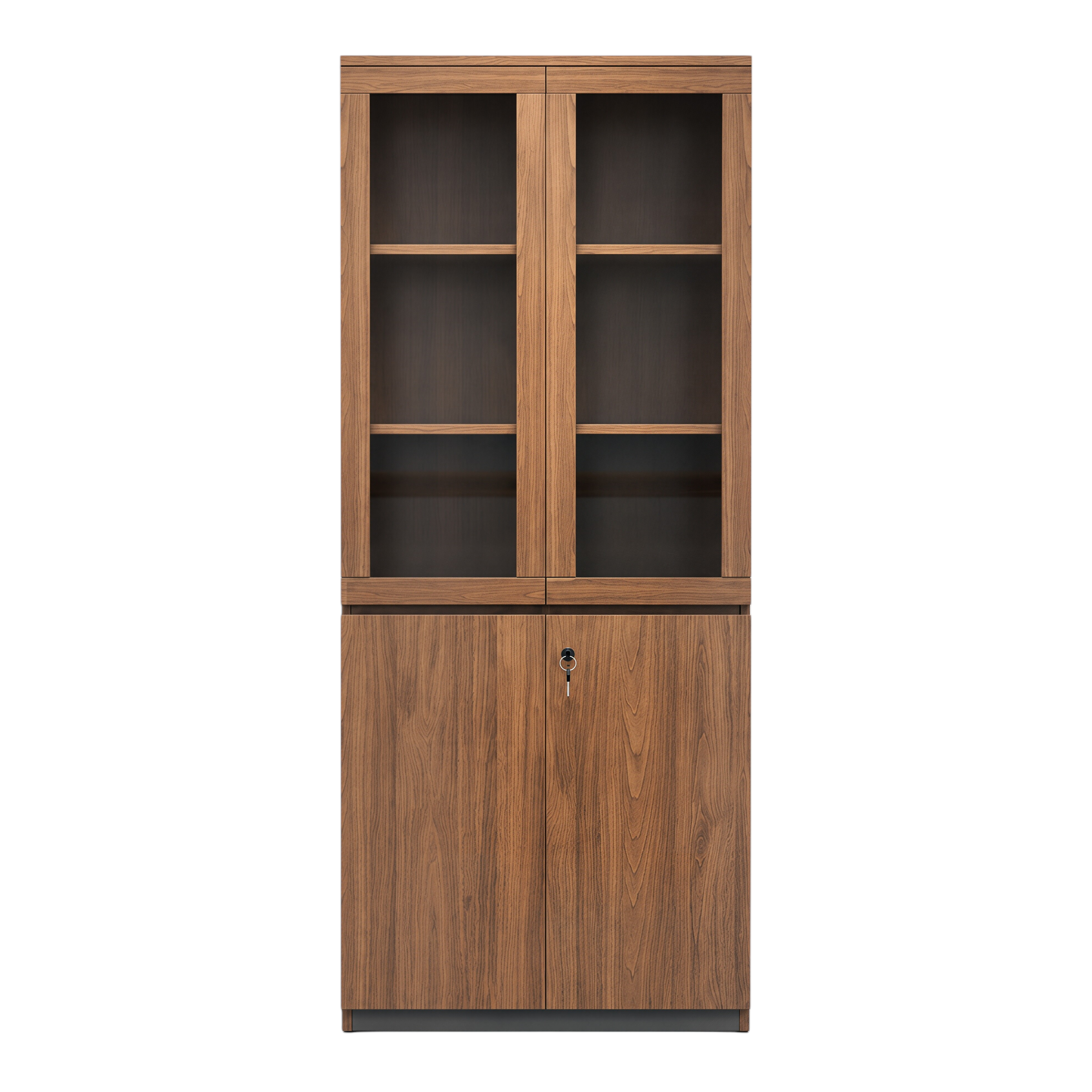 Classic Walnut Executive Display Cabinet