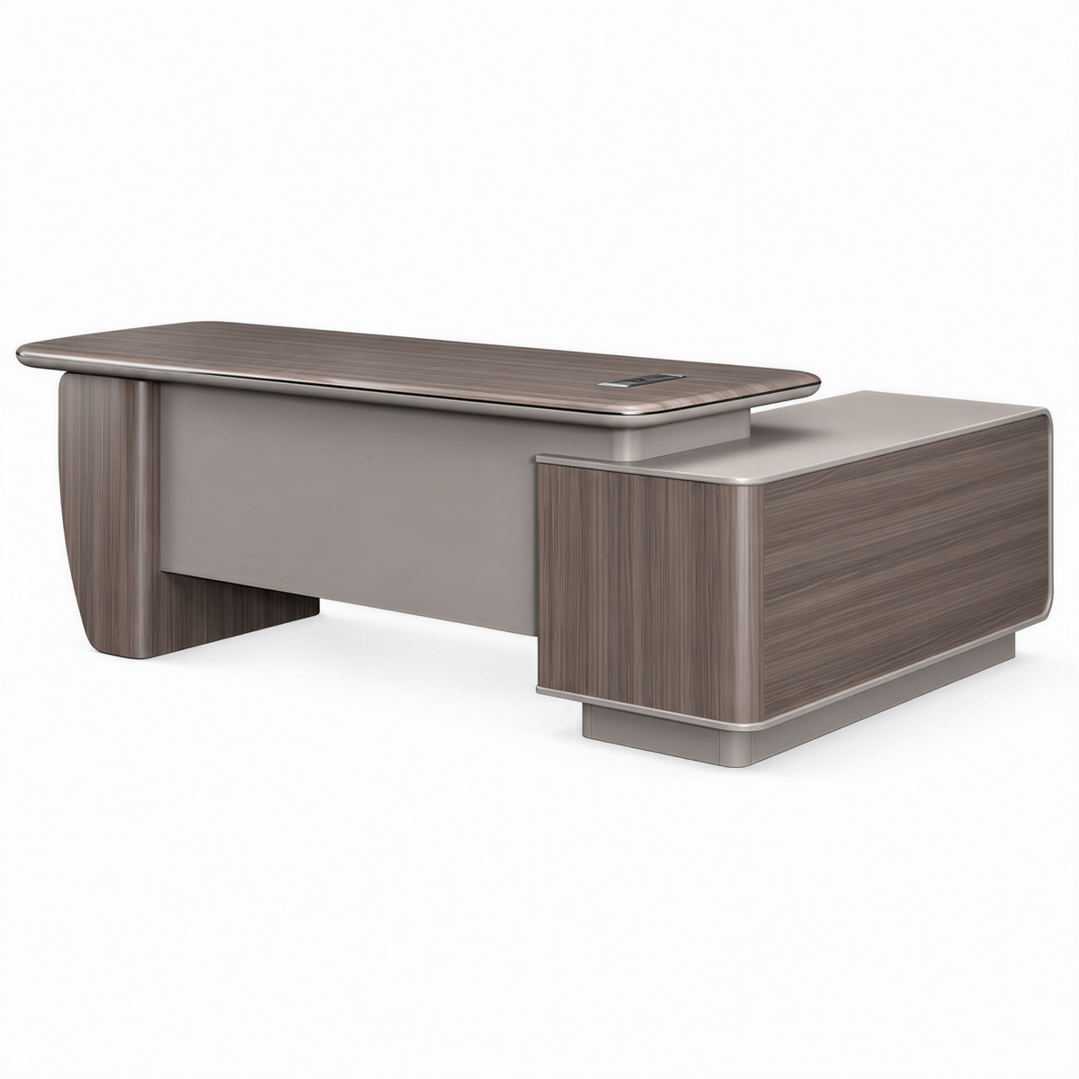 Modern Executive Desk with Rounded Details and Custom Sizes