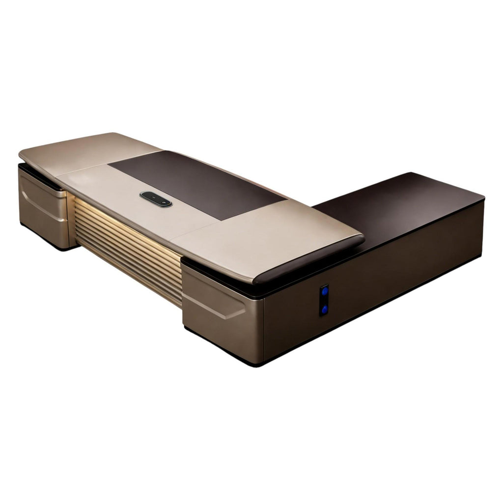 Designer Executive Desk with Floating Top Detail
