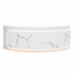 Premium Curved Reception Counter with Integrated LED Lighting