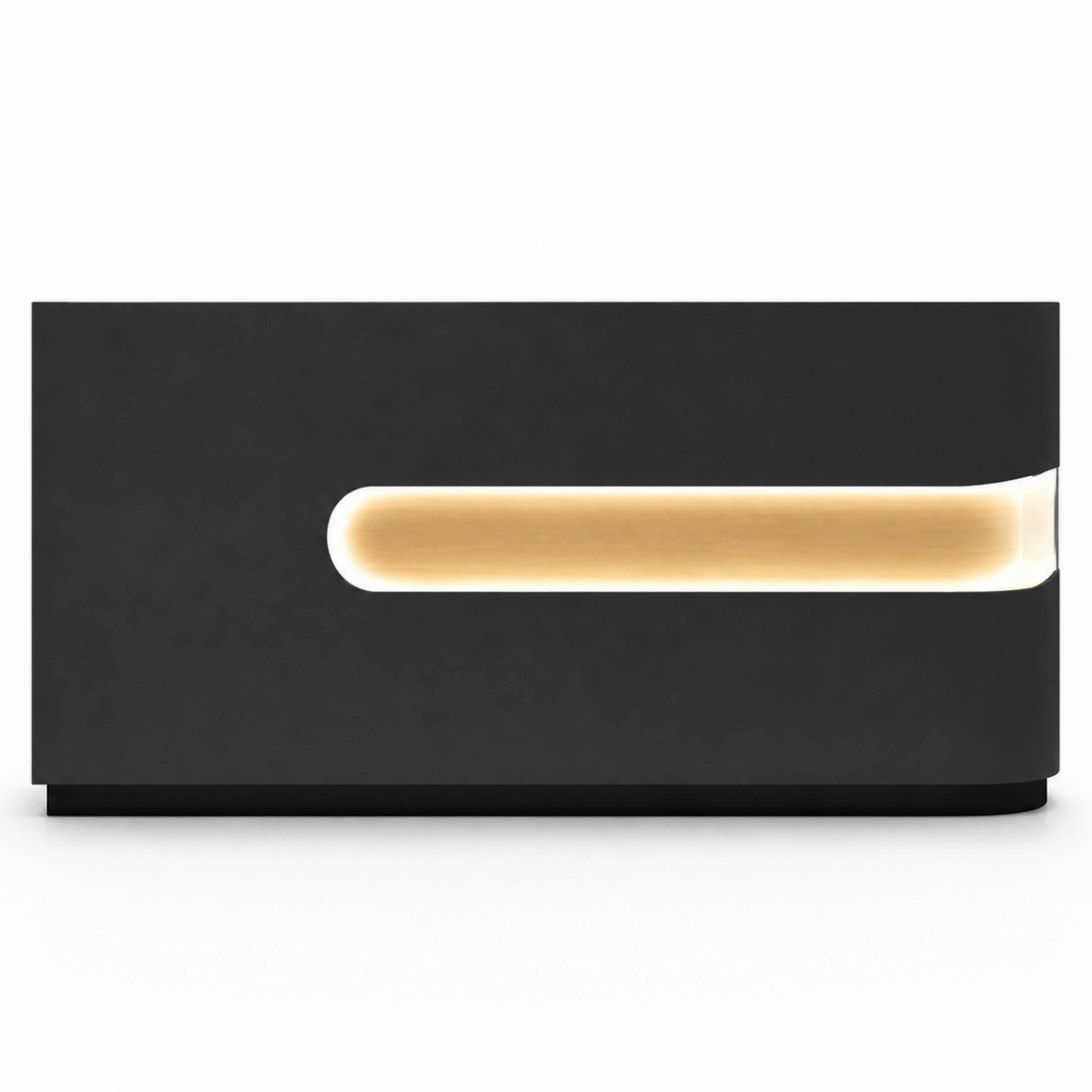 Modern LED Reception Counter with Custom Branding