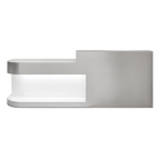 Modern Reception Desk with Display Shelf