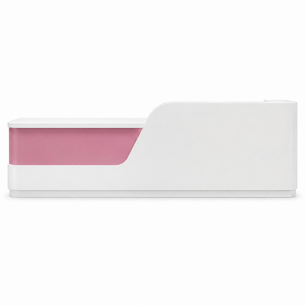 Contemporary Right-Angle Reception Desk for Professional Spaces