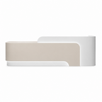 Modern Reception Desk with LED, Storage and Custom Logo
